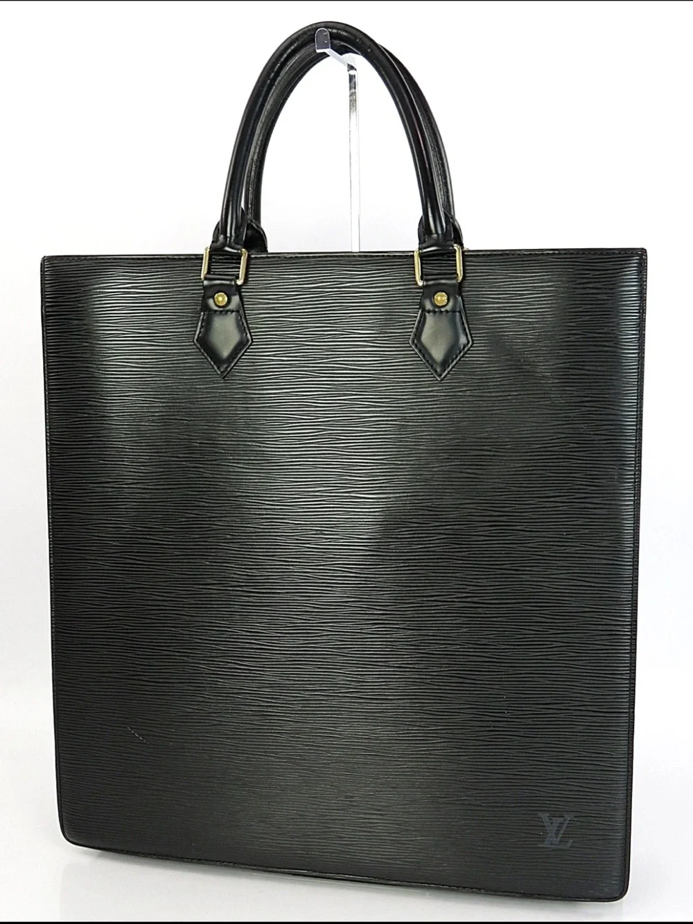 Louis Vuitton Black Epi Leather Vertical Tote